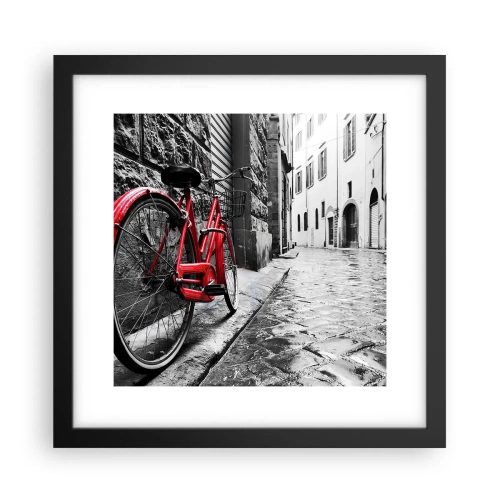 Plagát v čiernom ráme - Skutočná krása nestarne - 30x30 cm