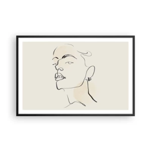 Plagát v čiernom ráme - Hrdý pohľad - 91x61 cm