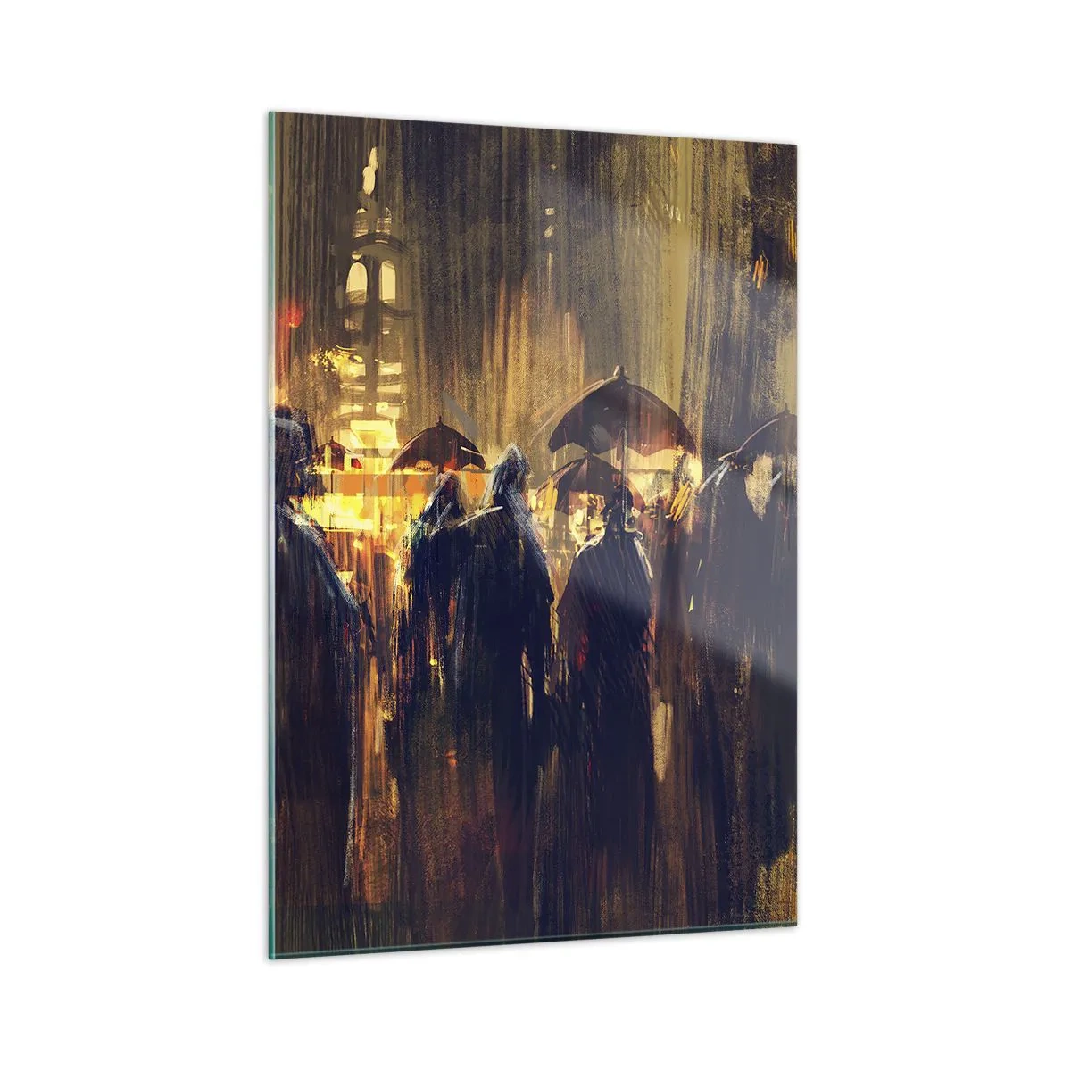 Obraz na skle - Nasledovníci dažďa - 50x70 cm