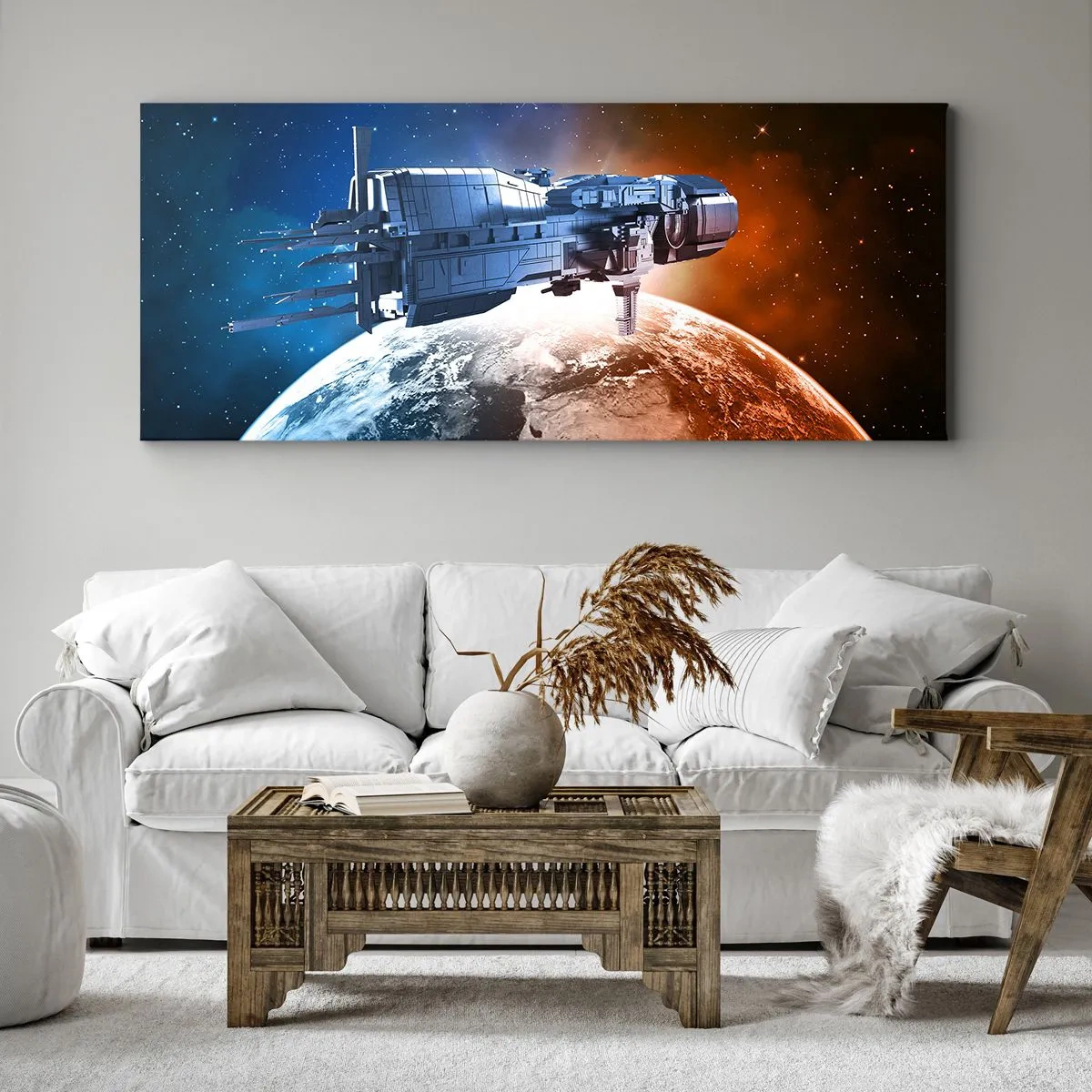Obraz na plátne - Pozorný pozorovateľ - 100x40 cm