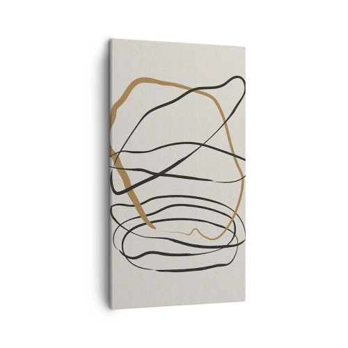 Obraz na plátne - Kompozícia – tanec v slučke - 45x80 cm