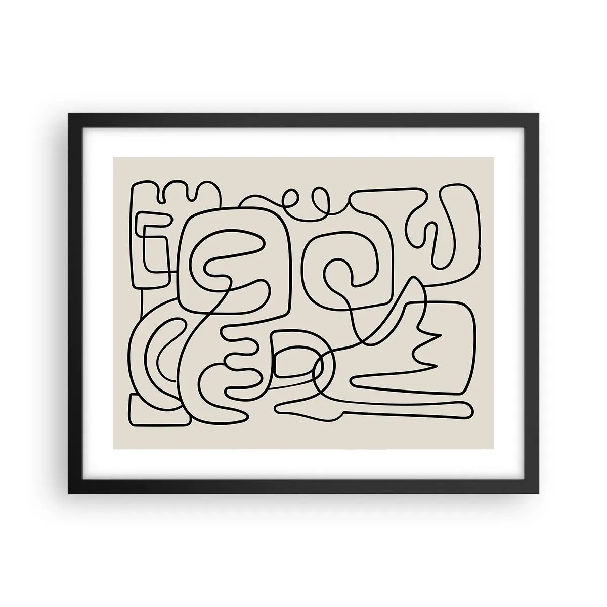 Plagát v čiernom ráme - Podľa stopy - 50x40 cm