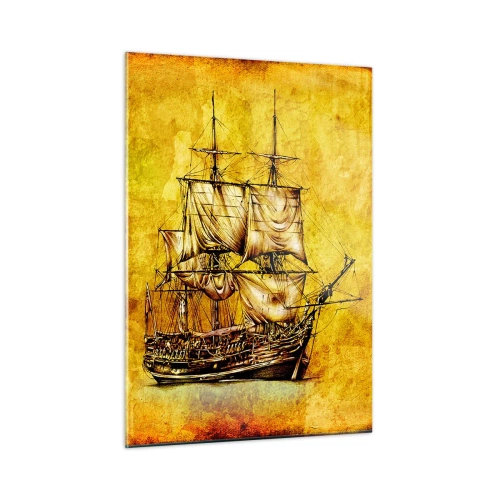 Obraz na skle - Smer Tortuga! - 50x70 cm