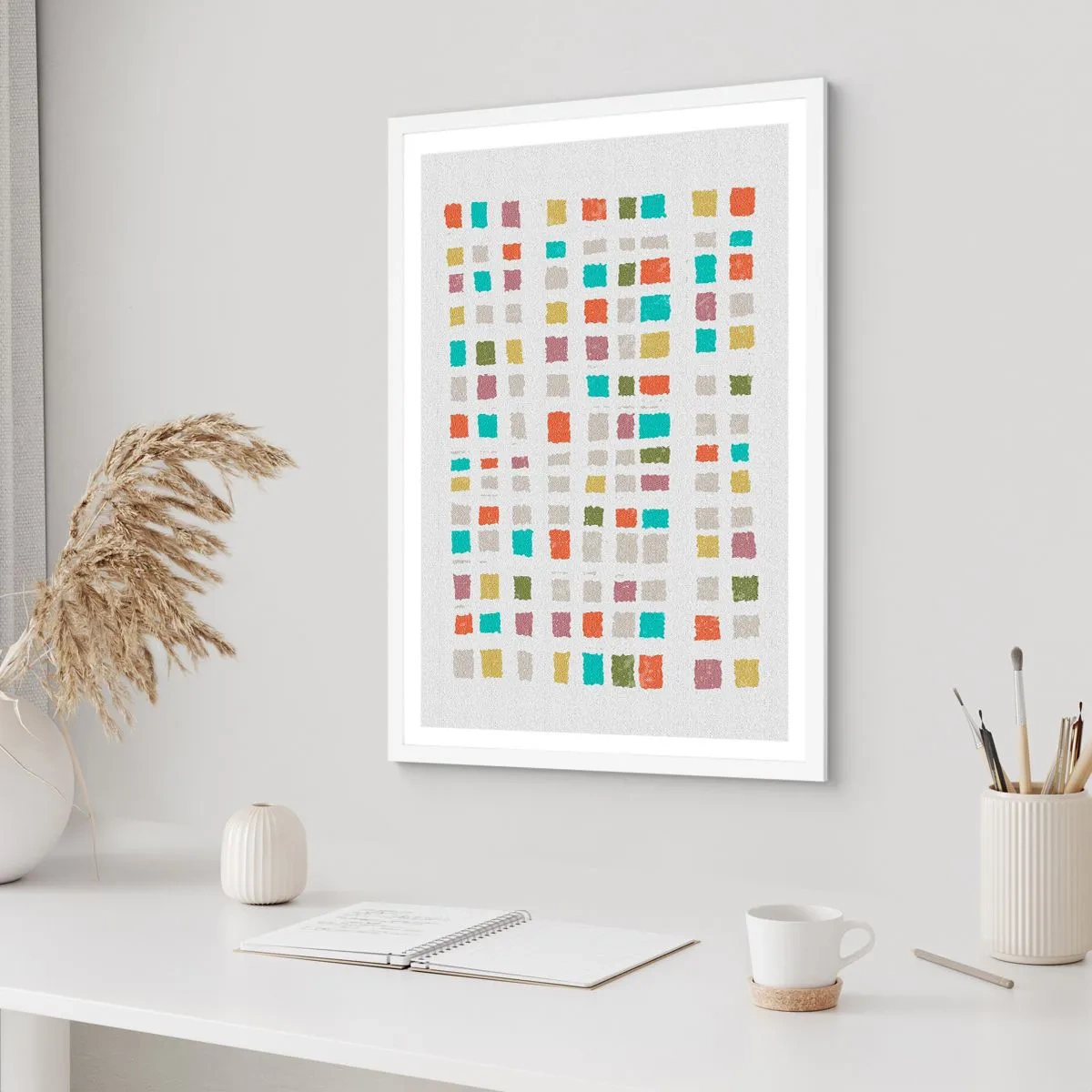 Plagát v bielom ráme - Neznáma hra - 40x50 cm