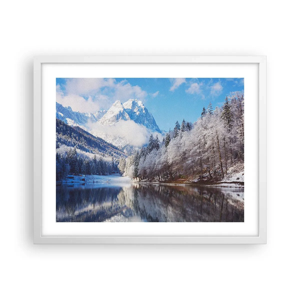 Plagát v bielom ráme - Snehová stráž - 50x40 cm