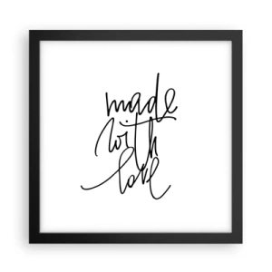 Plagát v čiernom ráme - Najlepšia značka - 30x30 cm