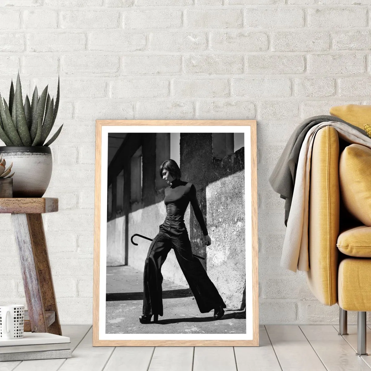 Plagát v ráme zo svetlého duba - Mestská elegancia - 61x91 cm