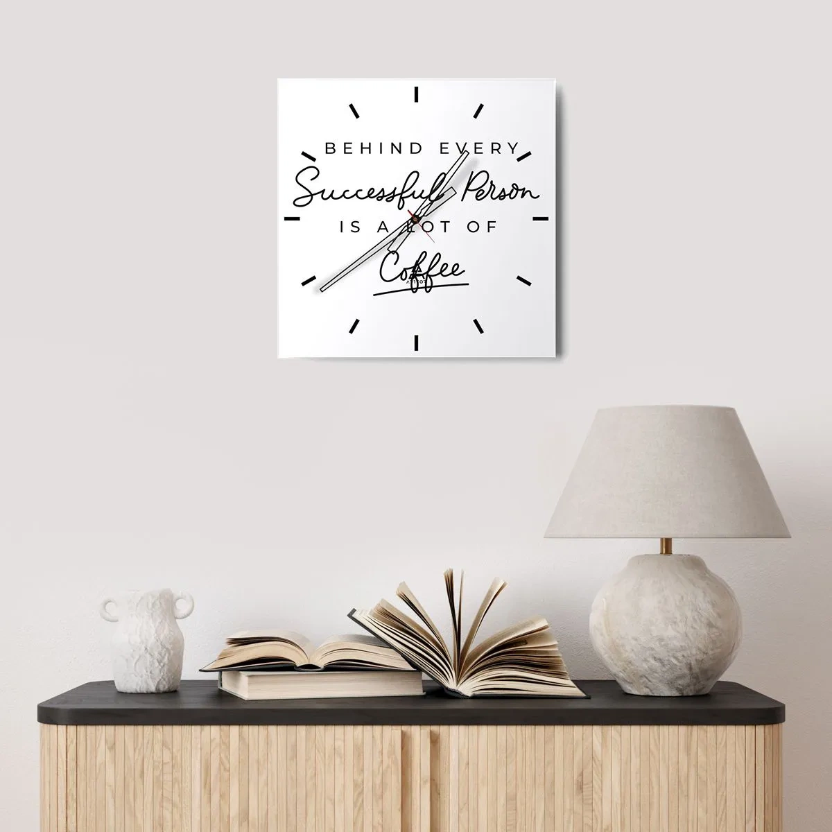 Nástenné hodiny - Tajomstvo úspechu - 40x40 cm