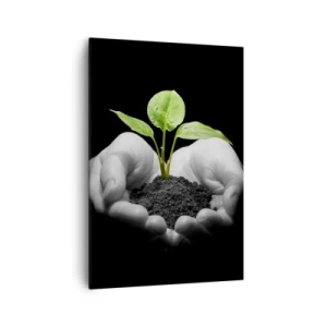 Obraz na plátne - Milujem prírodu, chránim ju - 70x100 cm