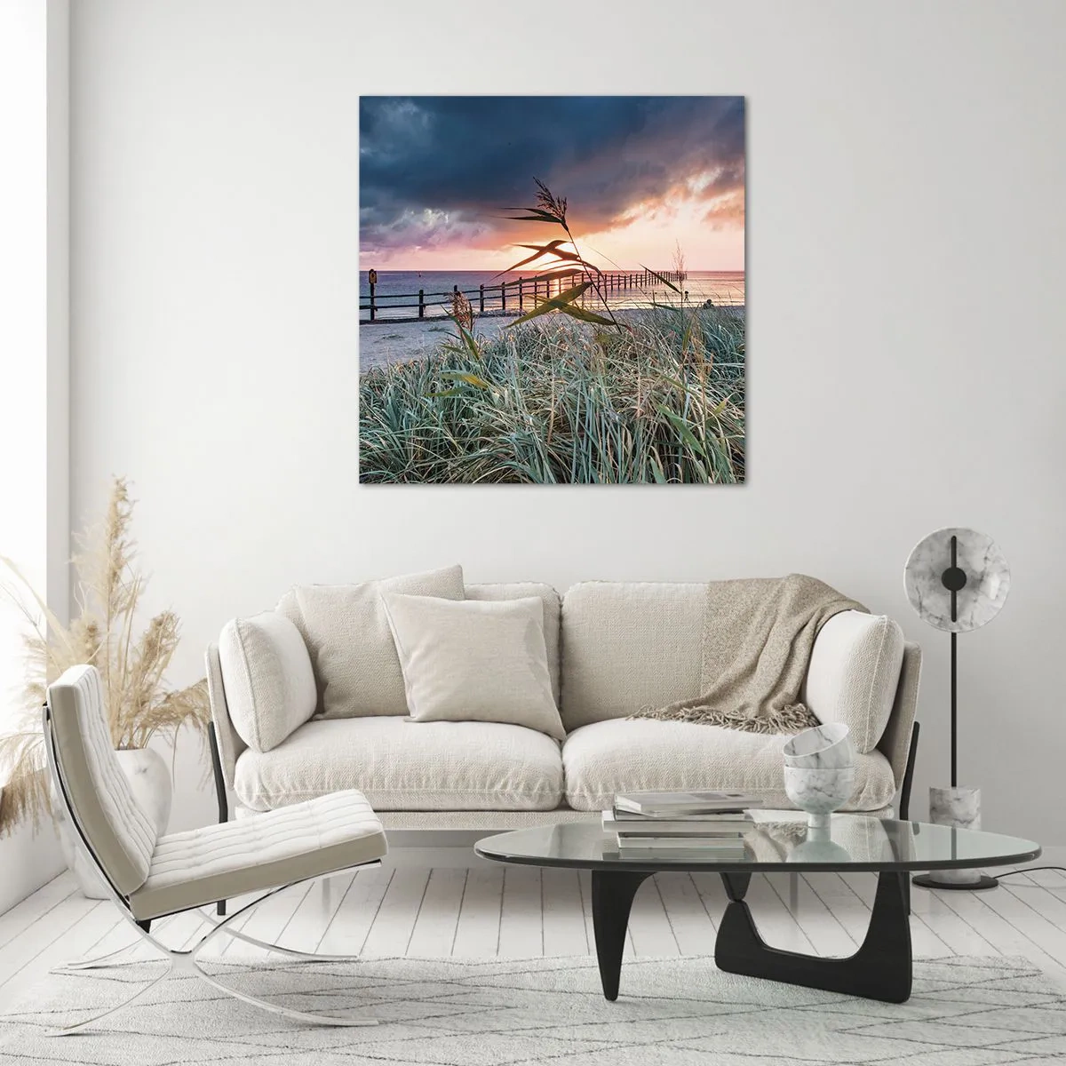 Obraz na skle - Neodviate vetrom - 70x70 cm