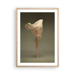 Plagát v ráme zo svetlého duba - Hneď poletí - 50x70 cm