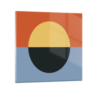 Obraz na skle - Kompozícia tepla a chladu - 30x30 cm