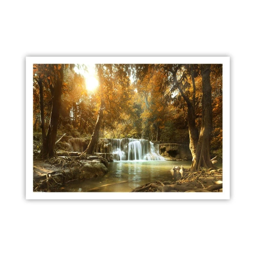 Plagát - Parkový vodopád - 100x70 cm