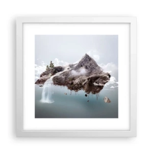 Plagát v bielom ráme - Pohľad surrealistu - 30x30 cm