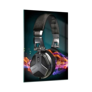 Obraz na skle - V ohni hudby - 80x120 cm