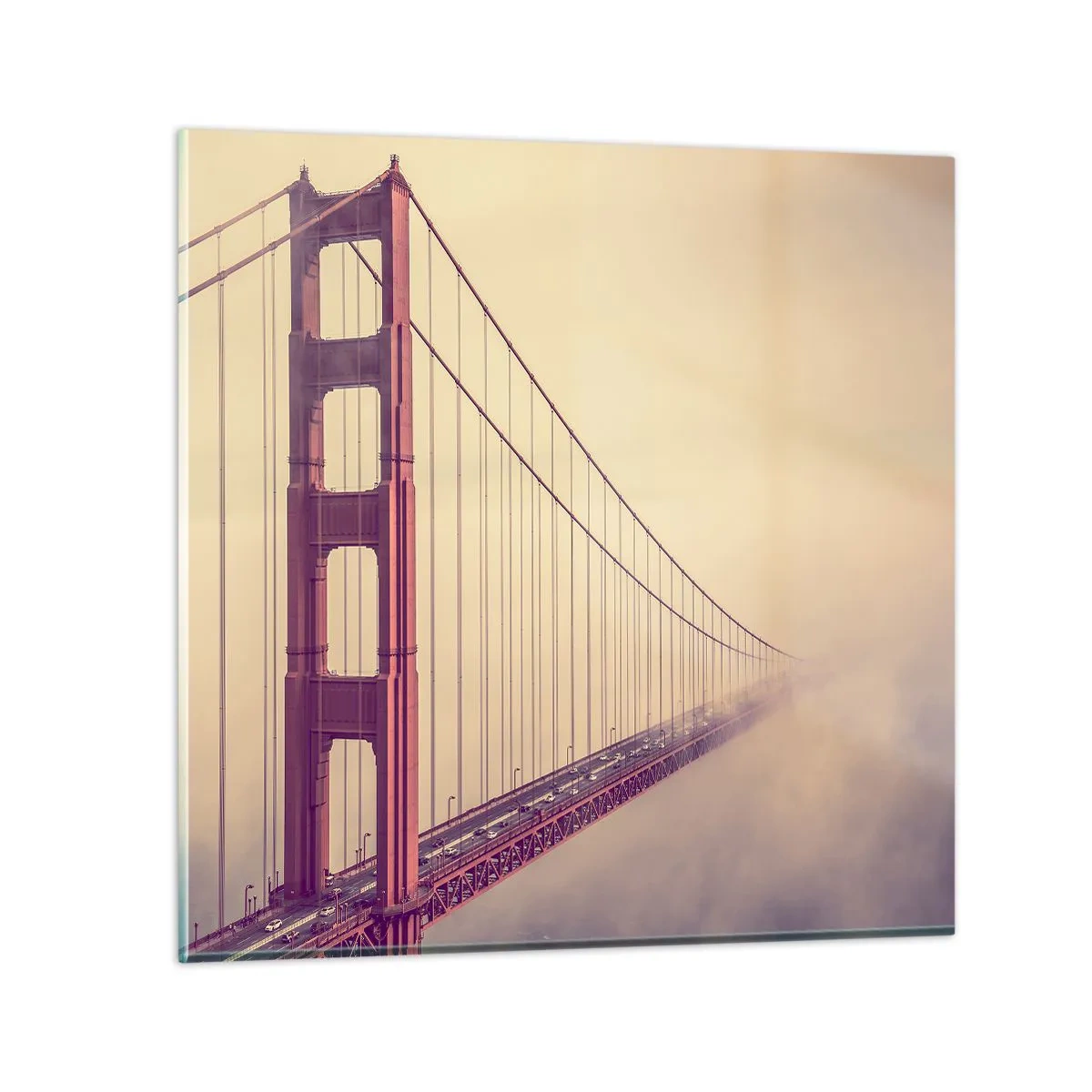 Obraz na skle - Medzi nebom a zemou - 50x50 cm