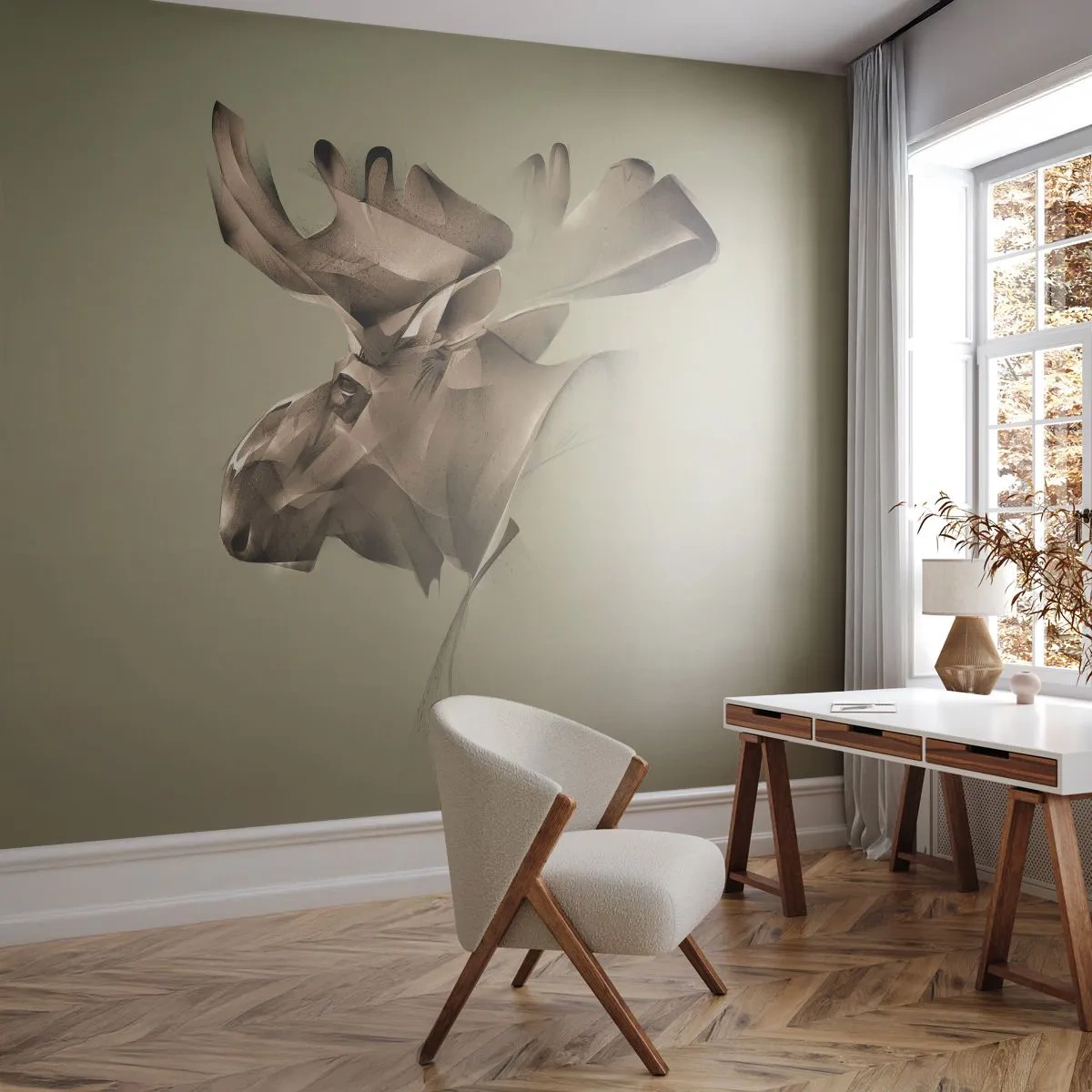 Fototapeta Standard Eco - Jemná sila pokoja - Los, Abstrakcia, Kus - 200x140 cm