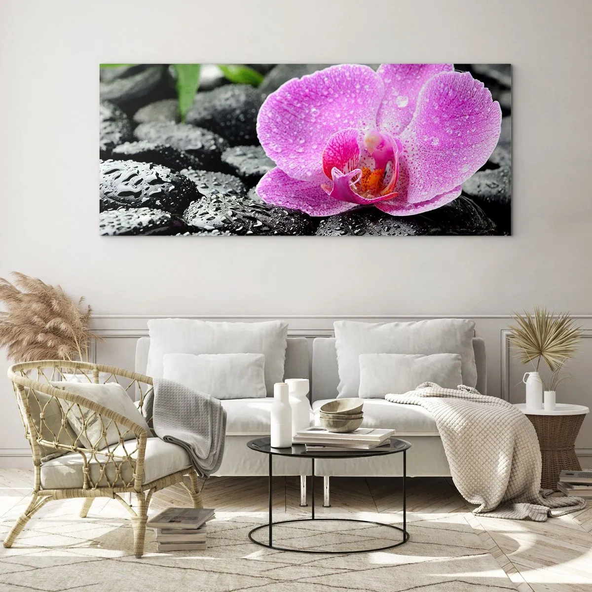 Obraz na skle - Ako otvorené srdce - 100x40 cm