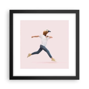 Plagát v čiernom ráme - Štipka absurdity - 30x30 cm