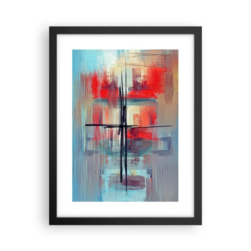 Plagát v čiernom ráme - Krajina v neznámej dimenzii - 30x40 cm
