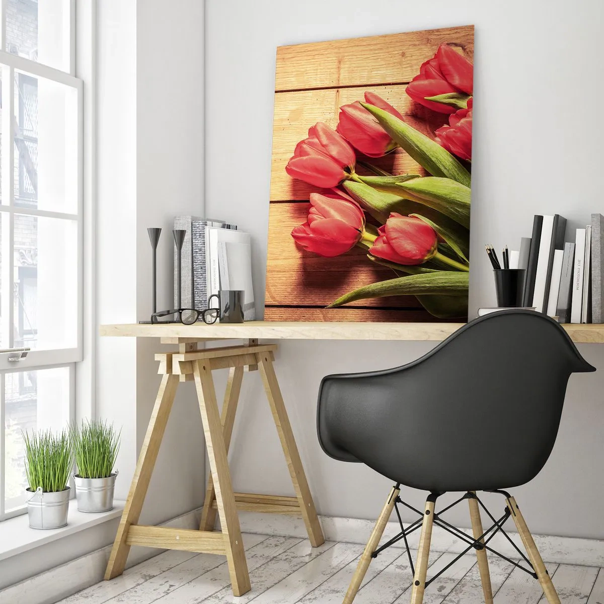 Obraz na skle - Jarné vyznanie - 50x70 cm