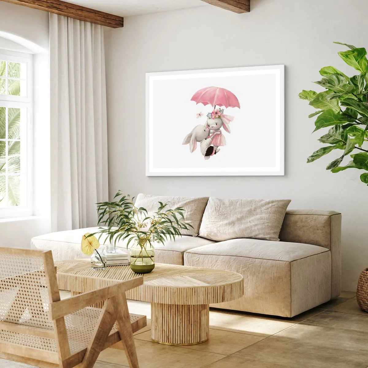 Plagát v bielom ráme - To je láska - 91x61 cm