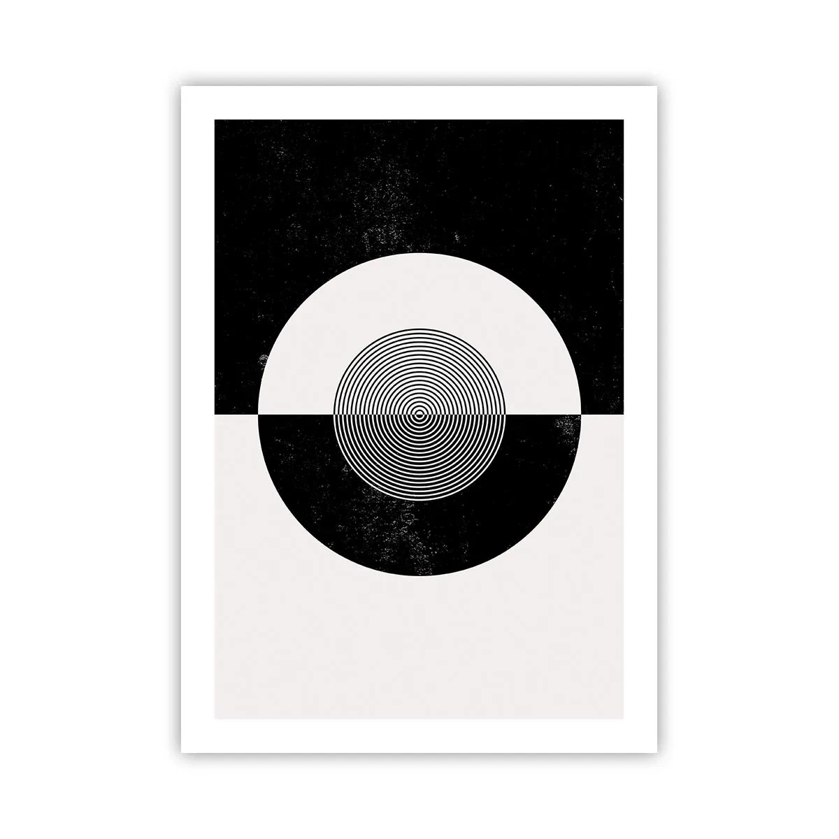 Plagát - Harmónia v čiernej a bielej - 50x70 cm