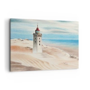 Obraz na plátne - Vždy hľadí na more - 100x70 cm