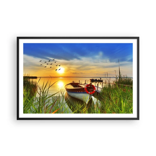 Plagát v čiernom ráme - Kormorány už odlietajú - 91x61 cm