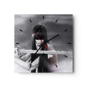 Nástenné hodiny - Pekná a nebezpečná - 30x30 cm