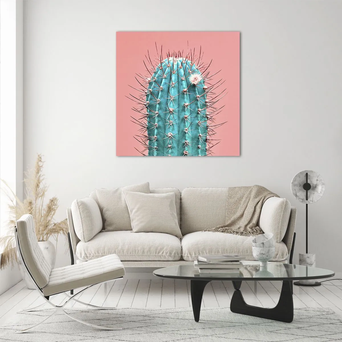 Obraz na skle - Len pozeraj - 40x40 cm