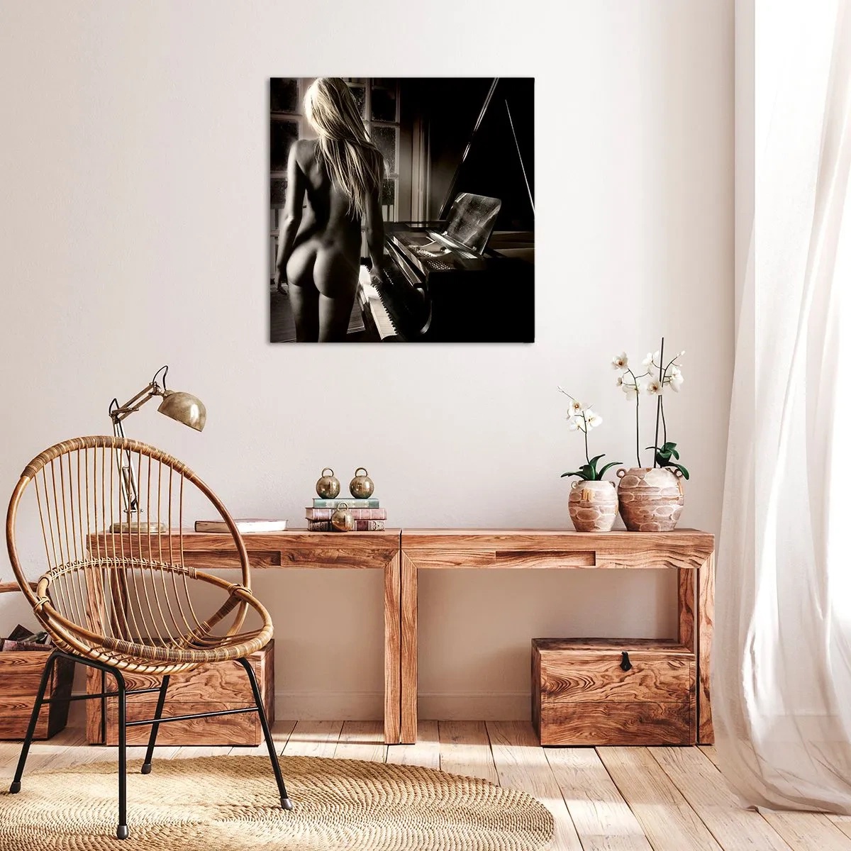 Obraz na plátne - Dokonalá harmónia večera - 60x60 cm