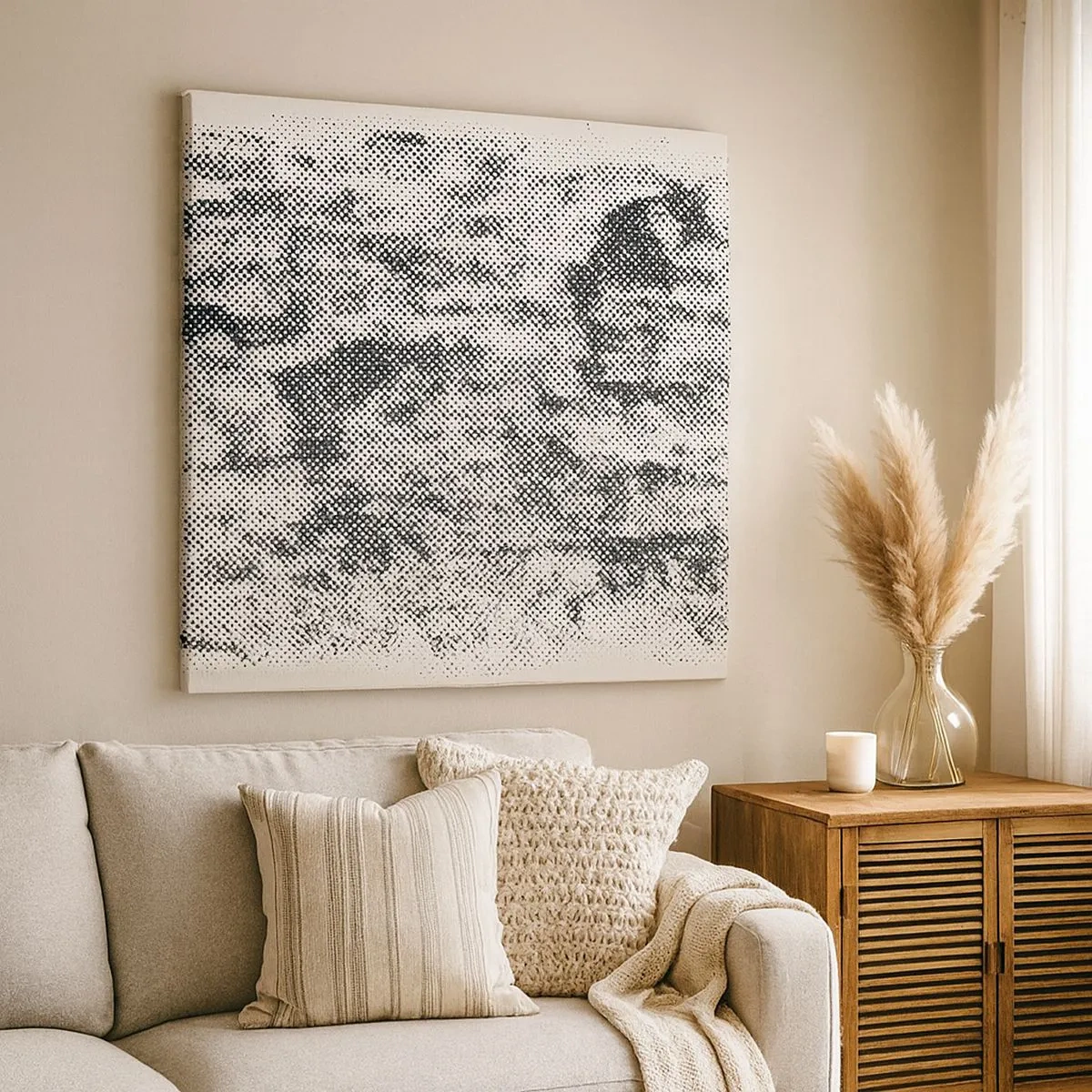 Obraz na plátne - Hmlistá kompozícia - 30x30 cm