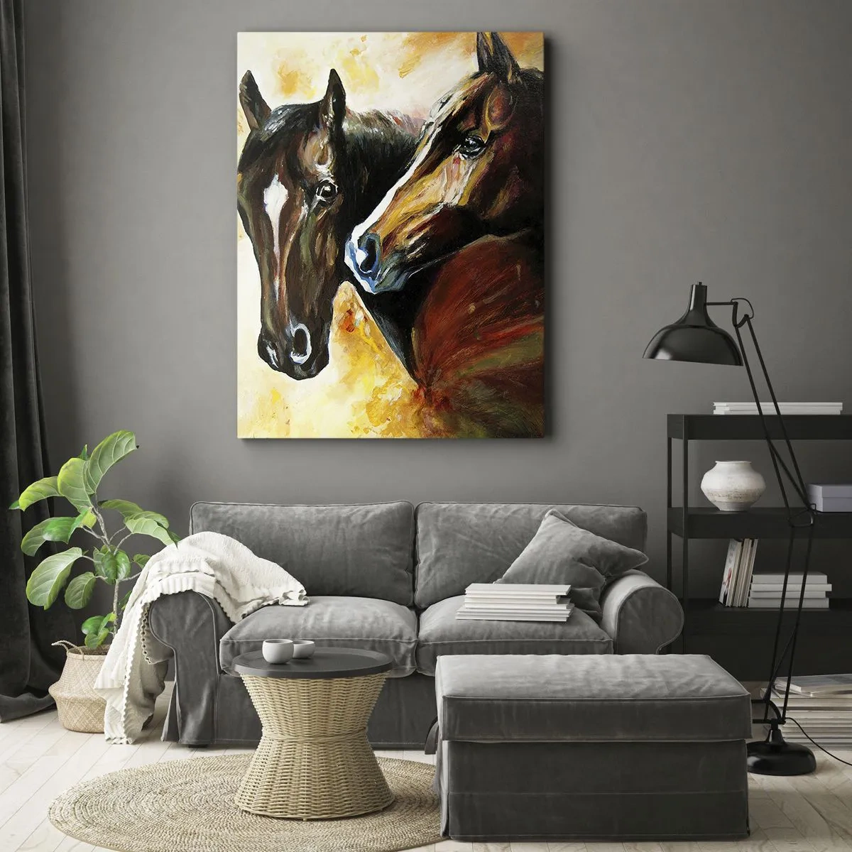 Obraz na plátne - Dvakrát viac pôvabu - 45x80 cm