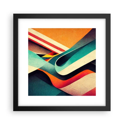 Plagát v čiernom ráme - Intenzívna kompozícia - 30x30 cm