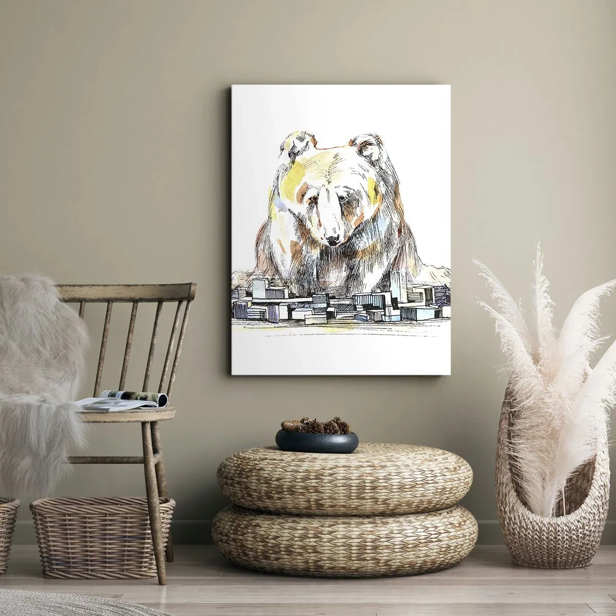 Obraz na plátne - Ako sa dá takto žiť? - 65x120 cm