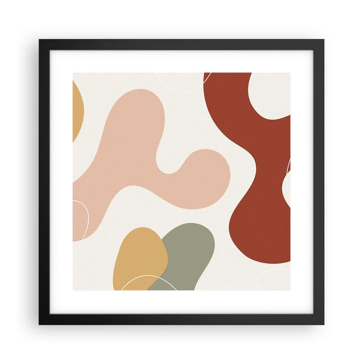 Plagát v čiernom ráme - Klikiháky - 40x40 cm