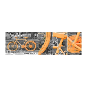Vzorka Fototapeta Standard Eco - Choď, ja tu počkám - Vintage bicykel, Mesto, Cestuje - 100x30 cm