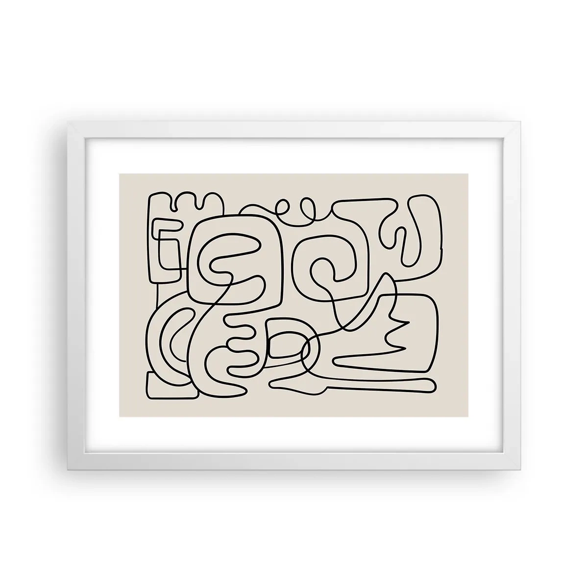 Plagát v bielom ráme - Podľa stopy - 40x30 cm