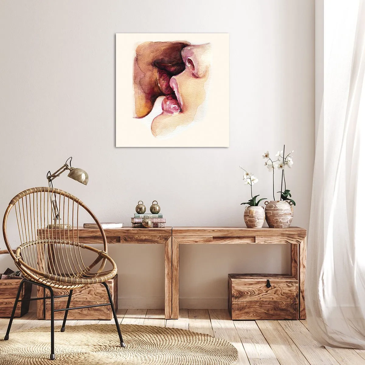 Obraz na plátne - Ako noc a deň, zem a nebo - 70x70 cm