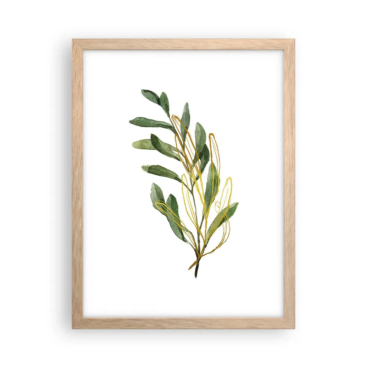 Plagát v ráme zo svetlého duba - Všetko, čo je dobré - 30x40 cm