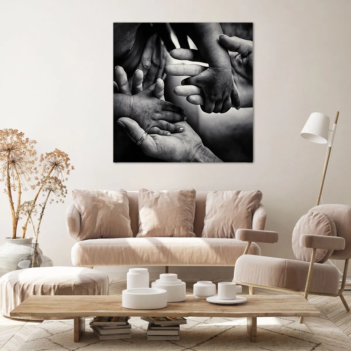 Obraz na plátne - Byť človekom - 60x60 cm