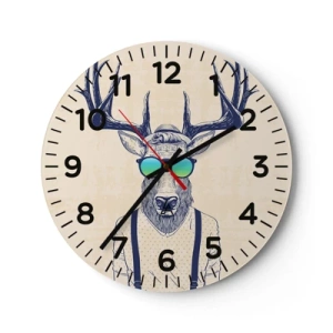 Nástenné hodiny - A koho si čakal? - 30x30 cm