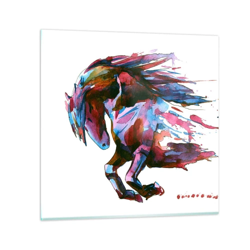 Obraz na skle - Nadšenie - 60x60 cm