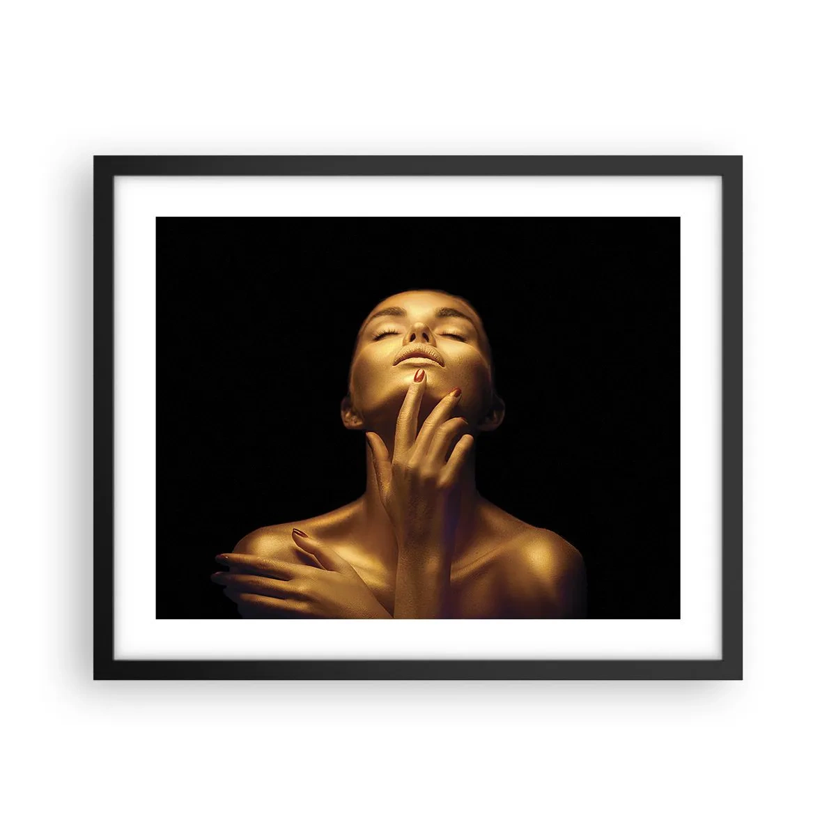 Plagát v čiernom ráme - Ako zlatý hodváb - 50x40 cm