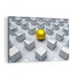 Obraz na plátne - Prečo ja? Geometrická kompozícia - 120x80 cm