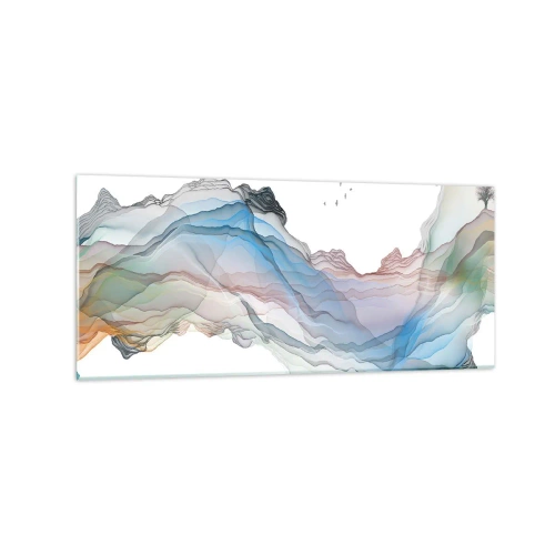 Obraz na skle - Ku krištáľovým horám - 120x50 cm