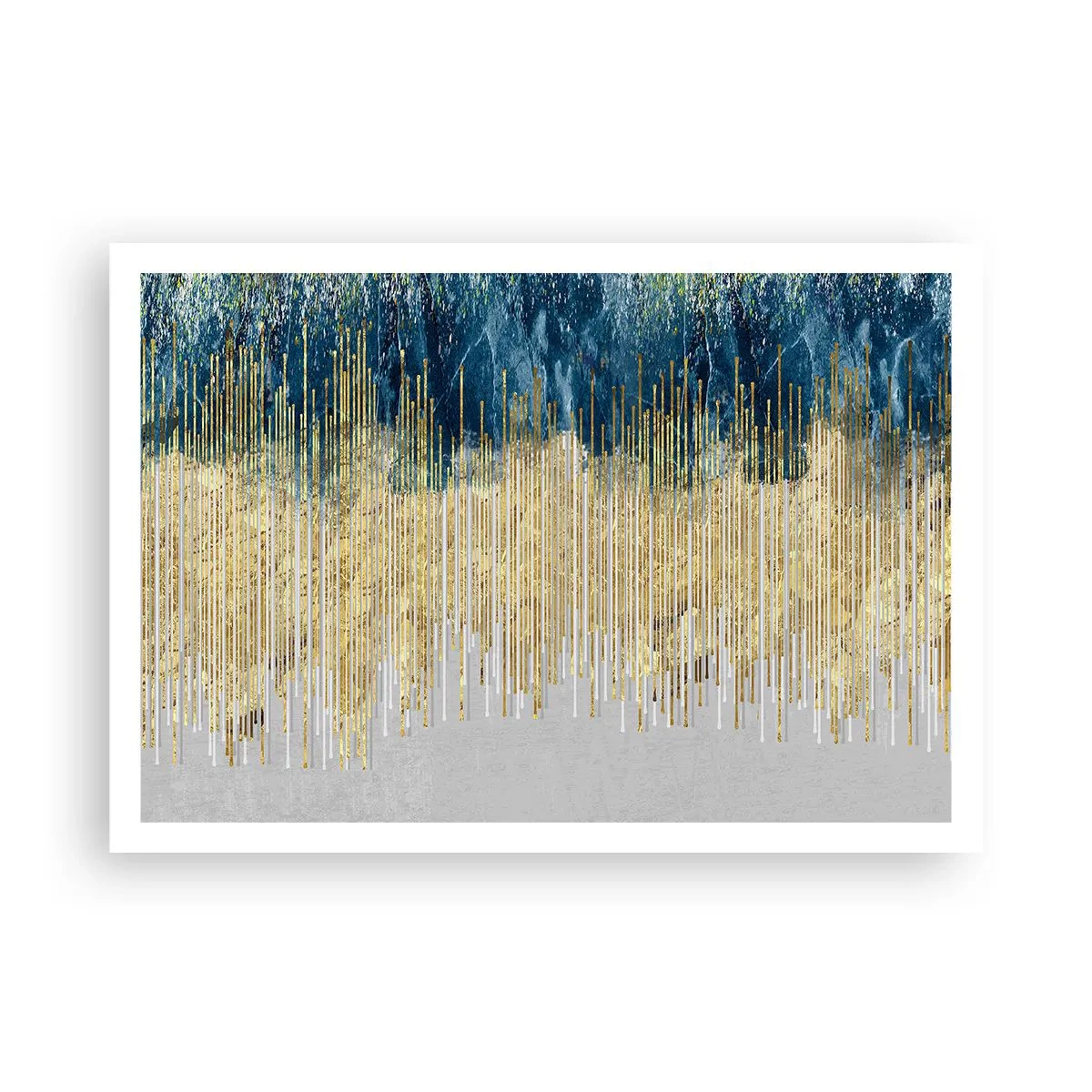 Plagát - Pozlátená hranica - 100x70 cm
