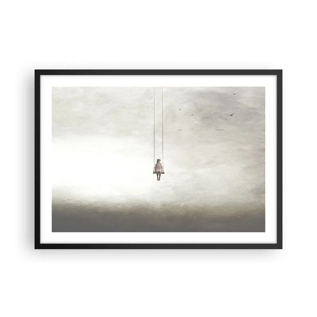 Plagát v čiernom ráme - Dieťa v nás - 70x50 cm