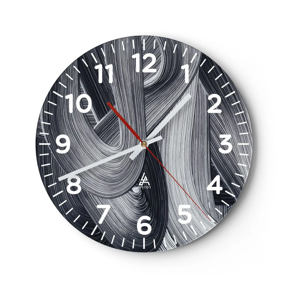 Nástenné hodiny - Plynulosť reality - 40x40 cm